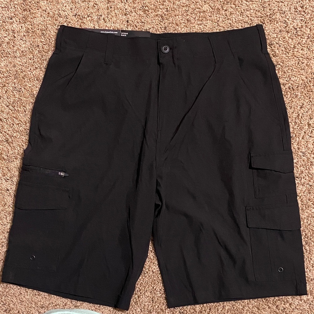 Men's Black Cargo Shorts